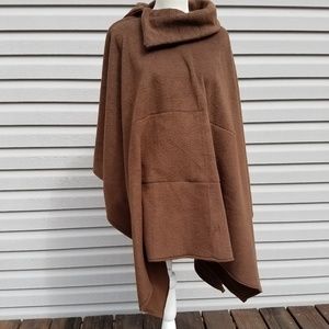 Fleece poncho home made